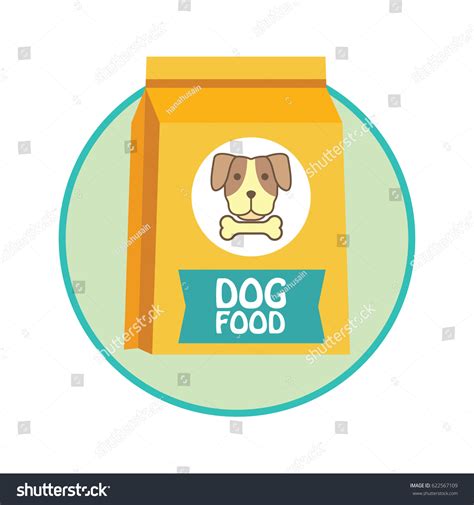 Funky Dog Food Bag Pet Toys Stock Vector Royalty Free 622567109