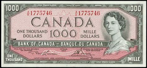 How Much Is A Canadian 1000 Dollar Bill Worth Dollar Poster