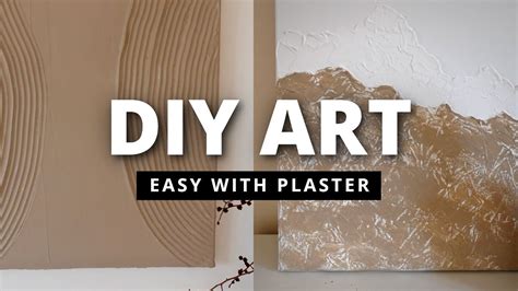 Diy Plaster Wall Art 3 Easy Textured Art Diys Youtube