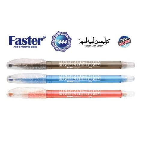 Fine point 0.7mm needle tip. Faster CX 444 Fine Point Needle Tip Ball Pen BP-CX-444 ...