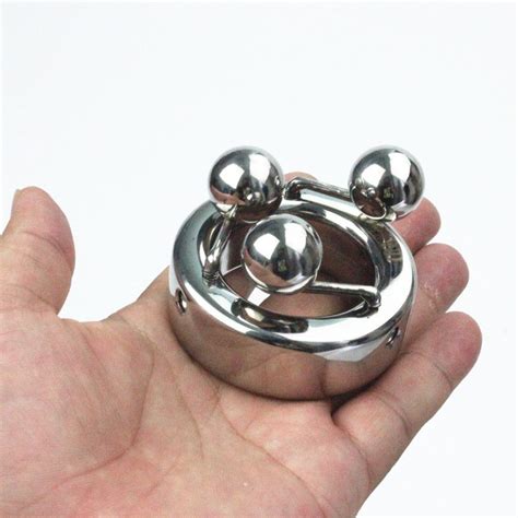 Stainless Steel Scrotal Pendant Three Ball Eggs Penis Free Nude Porn Photos