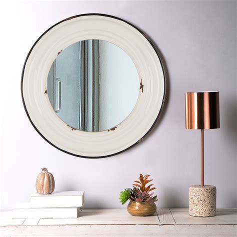 Target.com has been visited by 1m+ users in the past month White Farmhouse Metal Wall Mirror - Pier1 Imports