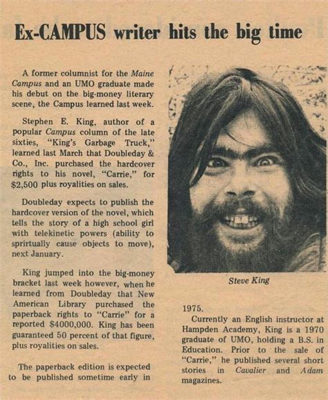 The Photo University of Maine Used to Announce That Stephen King Sold