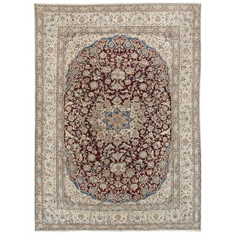 Vintage Persian Wool And Silk Nain 107 X 157 For Sale At 1stdibs
