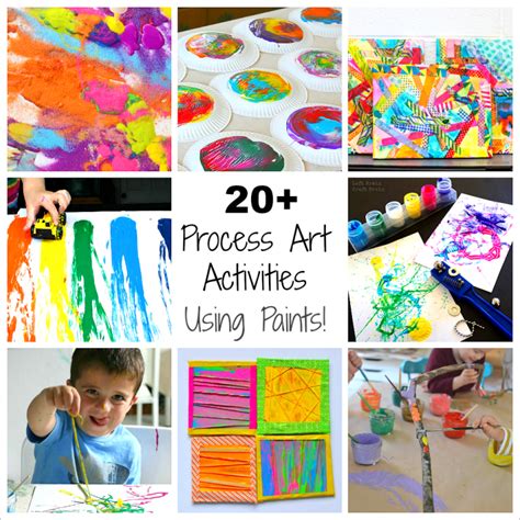 20 Process Art Activities For Preschoolers Using Paint Preschool Art