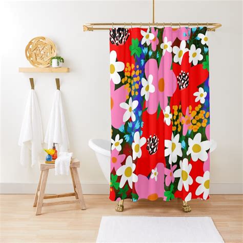 Flower Power Shower Curtain For Sale By Theloveshop Redbubble