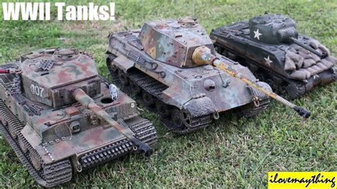 Toy Tanks For Kids German Tiger King Tiger And American Sherman 116