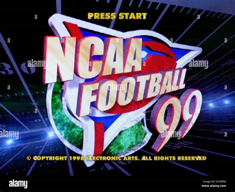 Ncaa Football 99 Sony Playstation 1 Ps1 Psx Editorial Use Only