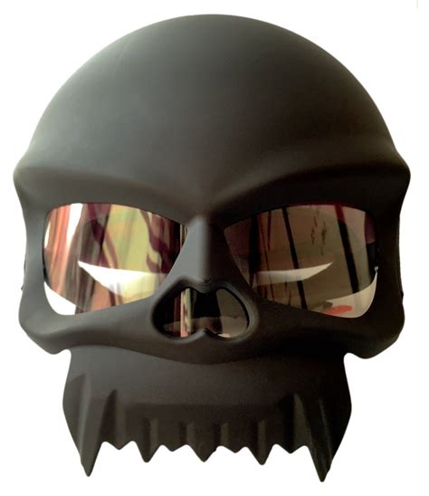 Dot Approved Masei Skull Motorcycle Half Face Helmet Vintager Retro