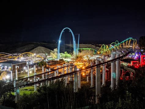 A Cool Evening At Six Flags Magic Mountain Rrollercoasters