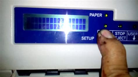 Print Manual Atau Self Test Printer Tally T5040 Youtube