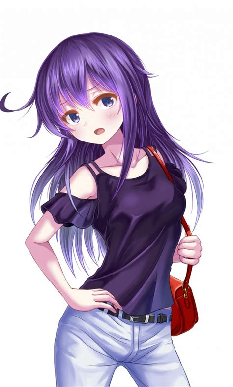 Purple Anime Girl Wallpapers Top Nh Ng H Nh Nh P