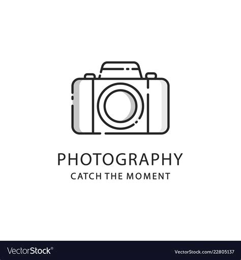 Photography Logo Sign Photo Camera Emblem Vector Image