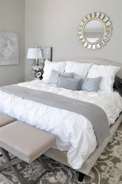 Country chic linen bed skirt for master bedroom or guestrooms. Neutral Master Bedroom Refresh | White bedding, Master ...