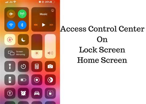How To Disable Enable Control Center On Lock Screen Iphone