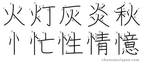 How To Write Japanese Kanji Stroke Order - Kanji Stroke Order Guide - cha no ma Japan