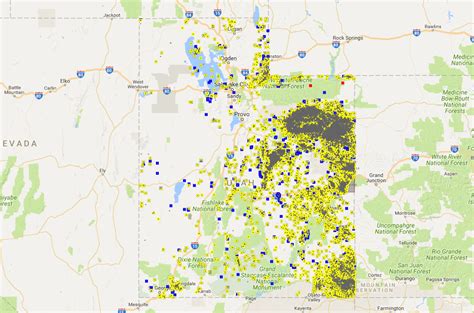 Interactive Map Of Oil And Gas Resources In Utah American Geosciences