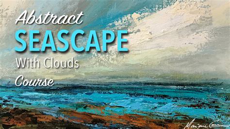 Loosen Up Abstract Seascape With Clouds Monique Carr Fine Art