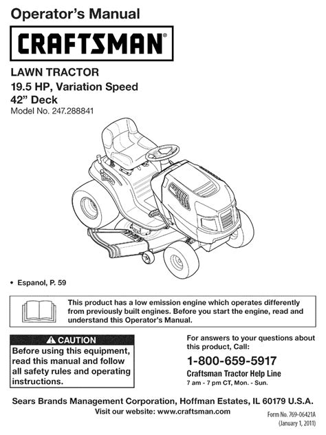 Craftsman 247288841 Operators Manual Pdf Download Manualslib