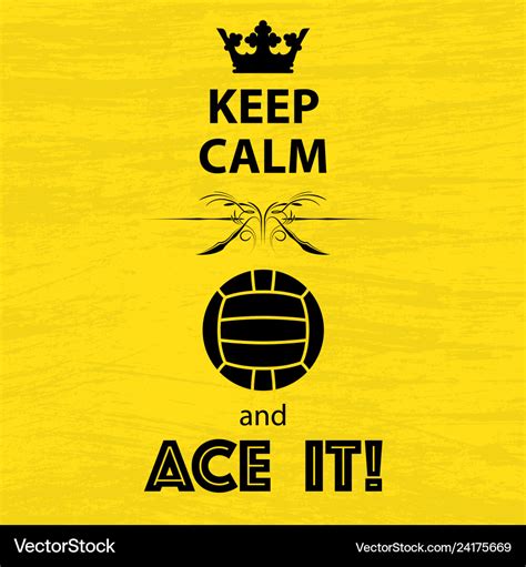 Keep Calm Volleyball Royalty Free Vector Image