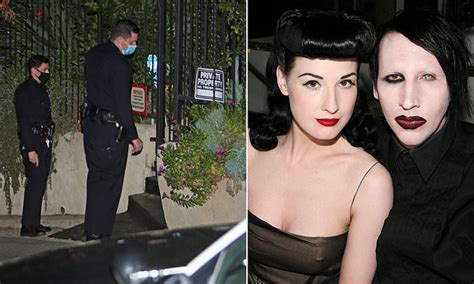 Lapd Swarm Marilyn Mansons Home For Call Over A Disturbing Incident Flipboard