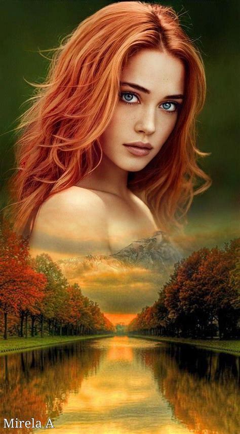 Beautiful Red Hair Beautiful Redhead Exposition Multiple Double