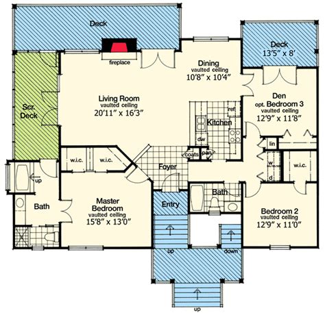 By far our trendiest bedroom configuration, 3 bedroom floor plans allow for a wide number of options and a broad range of functionality for any homeowner. Key West Style Retreat - 6383HD | 1st Floor Master Suite, Beach, CAD Available, PDF, Photo ...
