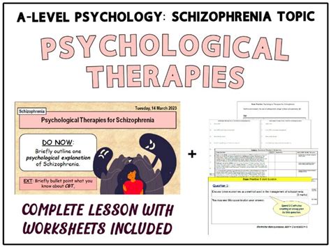 A Level Psychology Schizophrenia Topic Complete Topic Includes Slides And Worksheets