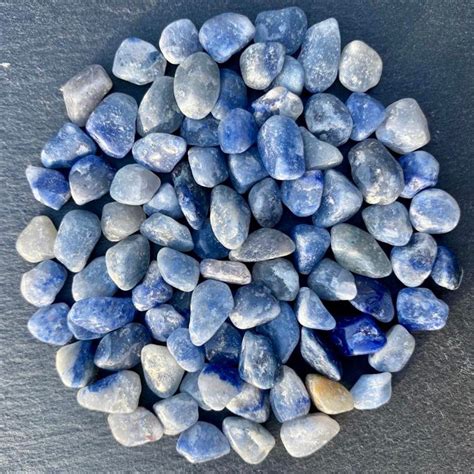 Blue Aventurine Undrilled Loose Tumbled Gemstone Crystal Etsy