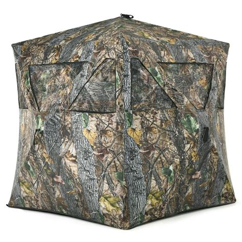 Gymax 3 Person Portable Hunting Blind Pop Up Ground Blind Wtie Downs