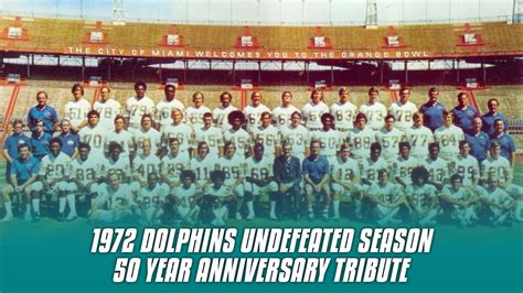 1972 Miami Dolphins Perfect Season 50 Year Tribute Youtube