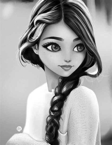 Awdrey Illustration Girl Cartoon Characters Cartoon Girl Images