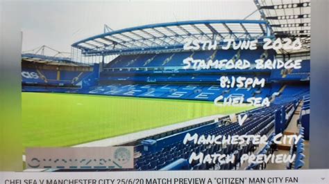 Efl cup holders city will face either chelsea or tottenham in the wembley final on sunday, 24 february. CHELSEA V MANCHESTER CITY 25/6/20 MATCH PREVIEW A "CITIZEN" MAN CITY FAN VLOG - YouTube