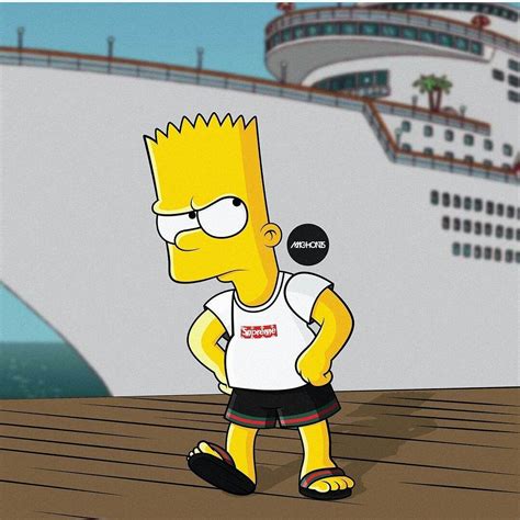 Supreme Bape Bart Simpson Wallpapers Top Free Supreme