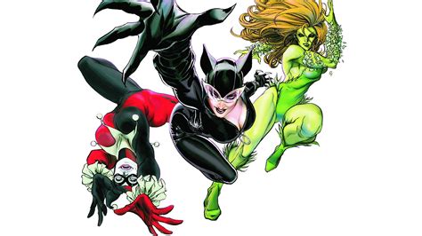 Poison Ivy And Harley Quinn And Catwoman Wallpaper