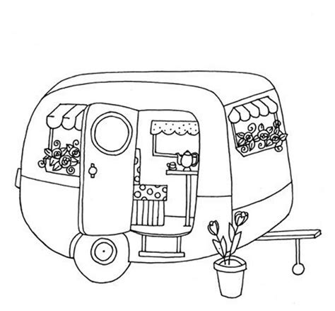 Camper Coloring Pages At GetColorings Free Printable Colorings