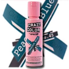 It does not contain ammonia or peroxide. crazy colour semi permant hair dye 100ml bottle-peacock ...