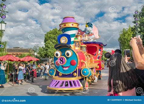 Mickeys Storybook Express`s Parade At Shanghai Disneyland In Shanghai China Editorial Photo