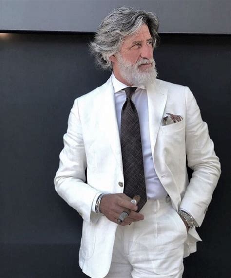 Pin By Saleem Khan On Man Style In 2020 Grey Hair Men Suit Fashion