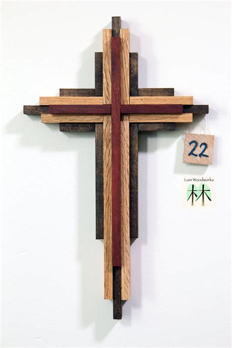 Layered Wooden Cross 9 Inches Etsy Wood Wall Art Diy Wooden Cross