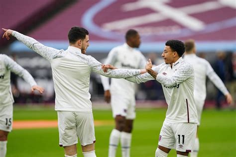 Tottenham and liverpool are just three points behind moyes' men with eight games to play. Rice: West Ham players blown away by Lingard after first ...
