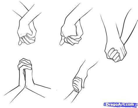 How To Draw Holding Hands Step By Step Drawing Guide By Dawn Holding Hands Drawing Drawing
