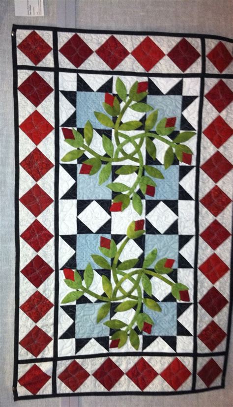 Stained Glass Window Pieced And Hand Applique Hand Applique Quilts Applique
