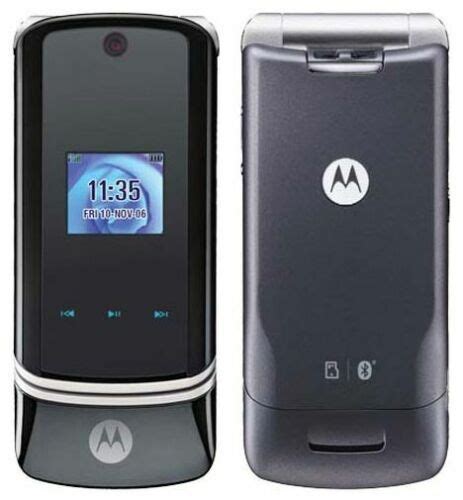 Motorola Krzr K1 2g Vintage Cell Phone Gsm Flip Cellular For Fido