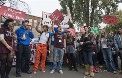 Hundreds of University of Birmingham students protest at proposals to