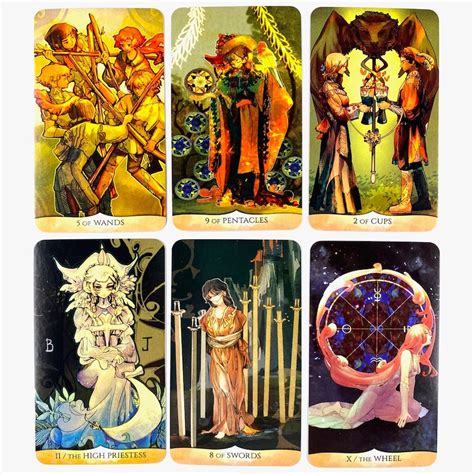 Traditional Manga Tarot Deck Classic 78 Card Deck With Etsy