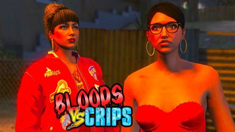 Bloods Vs Crips New Girlfriend Gang War Gta 5 Skit Youtube