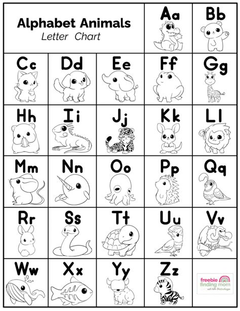 Alphabet Chart Printable Kindergarten Printables For