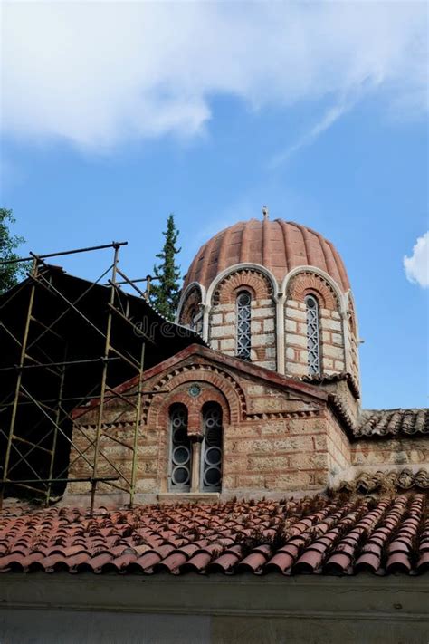 Old Catholic Church Dome In Athens Greece Stock Image Image Of