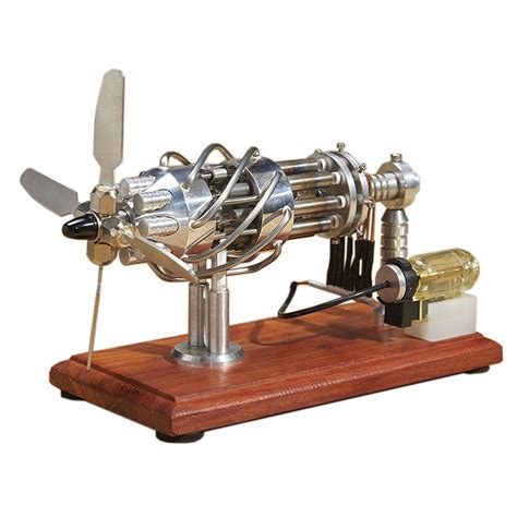 Buy Wzxcv Miniature Mini Steam Engine Model 16 Cylinder Aircraft